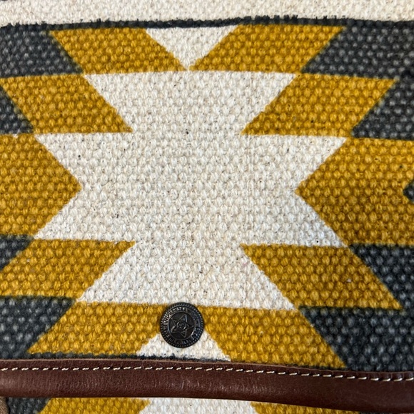 🔥💜 New Myra Bag leather cowhide Backpack Canvas rug boho western tribal School - Picture 12 of 14